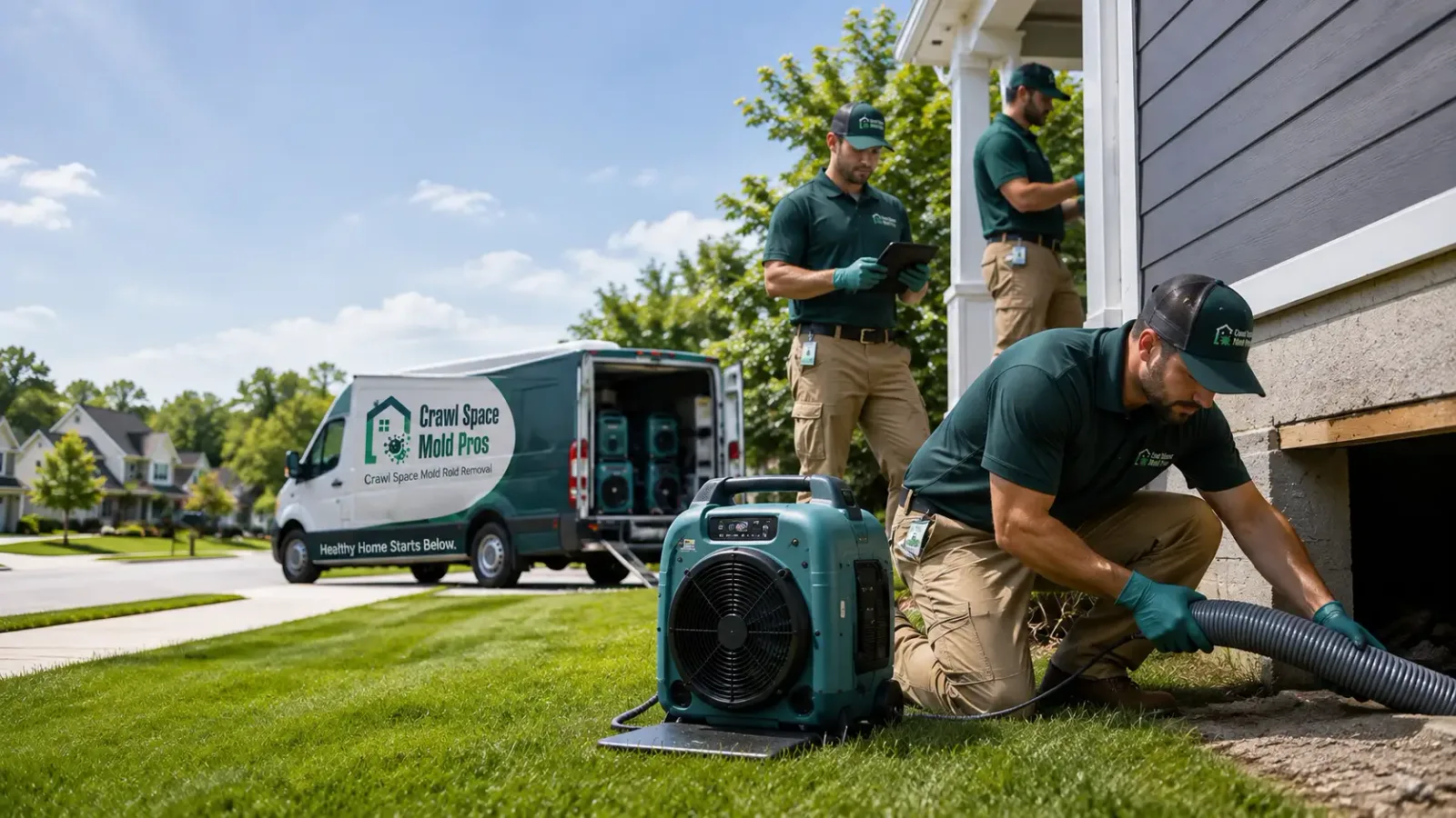 Crawl Space Mold Removal in Davidsville, PA